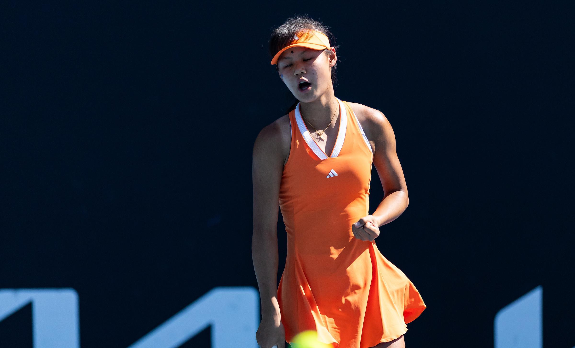 华体会 hth-2-0夺15连胜！中国网球15岁天才少女进8强：边哭边扫追赶郑钦文？